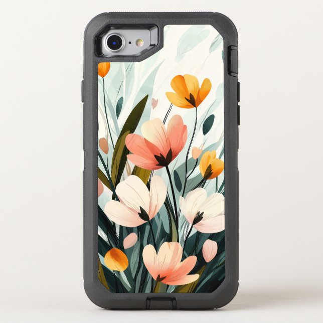 Floral Otterbox iPhone Case (Back)