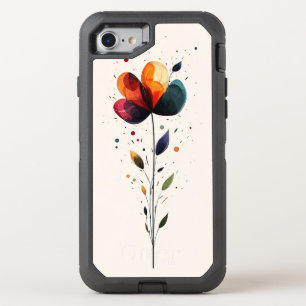 Floral OtterBox Defender iPhone SE/8/7 Case