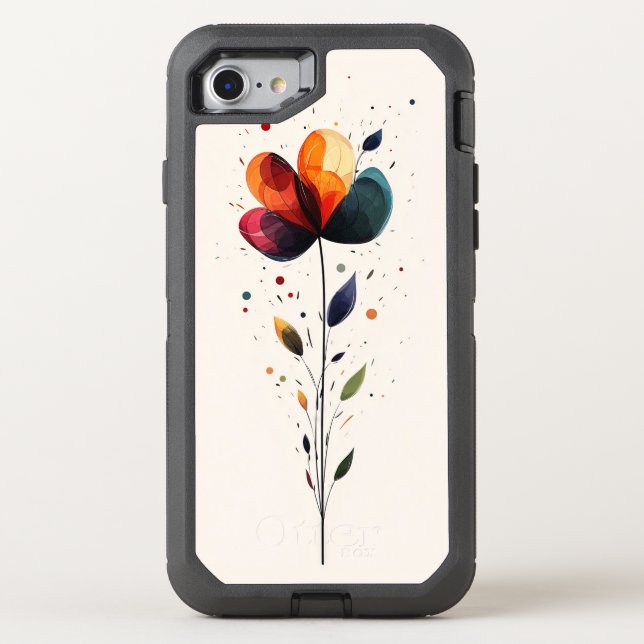Floral Otterbox iPhone Case (Back)