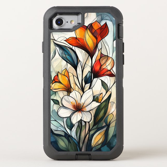 Floral Otterbox iPhone Case (Back)