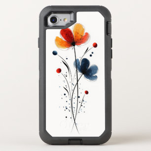 Floral OtterBox Defender iPhone SE/8/7 Case