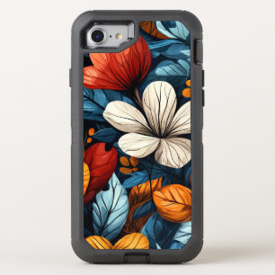 Floral OtterBox Defender iPhone SE/8/7 Case