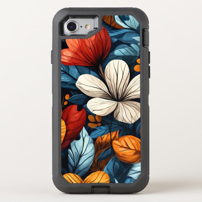 Floral Otterbox iPhone Case (Back)