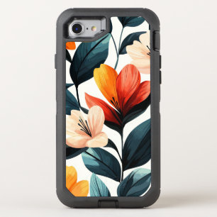Floral OtterBox Defender iPhone SE/8/7 Case