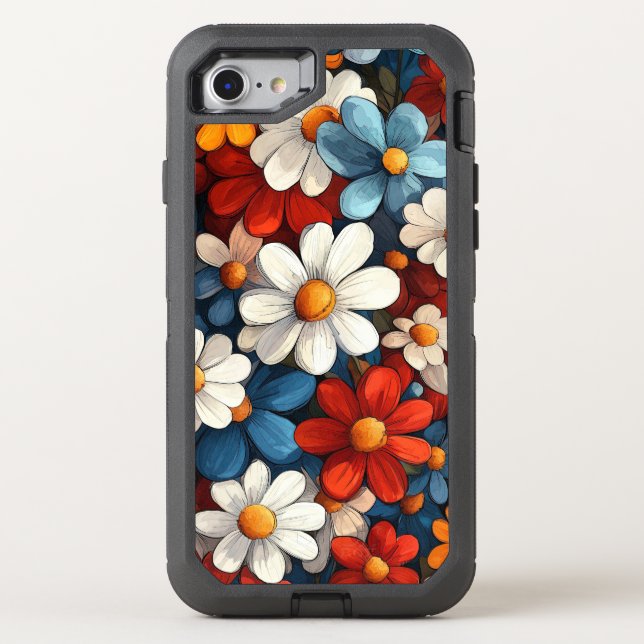 Floral Otterbox iPhone Case (Back)