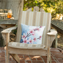 Floral outdoor pillow 