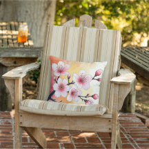 Floral outdoor pillow 