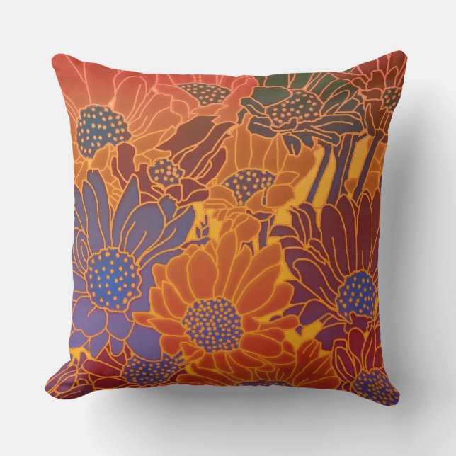 Floral Outdoor Pillow (Front)
