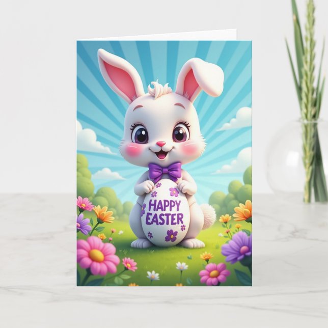 Floral Oval Springtime Cheer Card (Front)