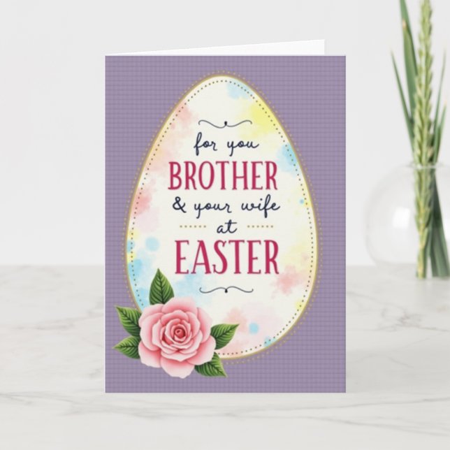 Floral Ovoid Pattern Card (Front)