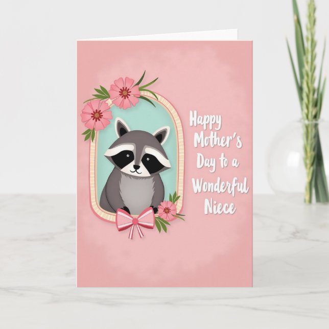 Floral Owl Mothers Day Card (Front)