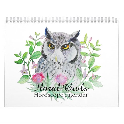 Floral owls Your flower horoscope sign Calendar