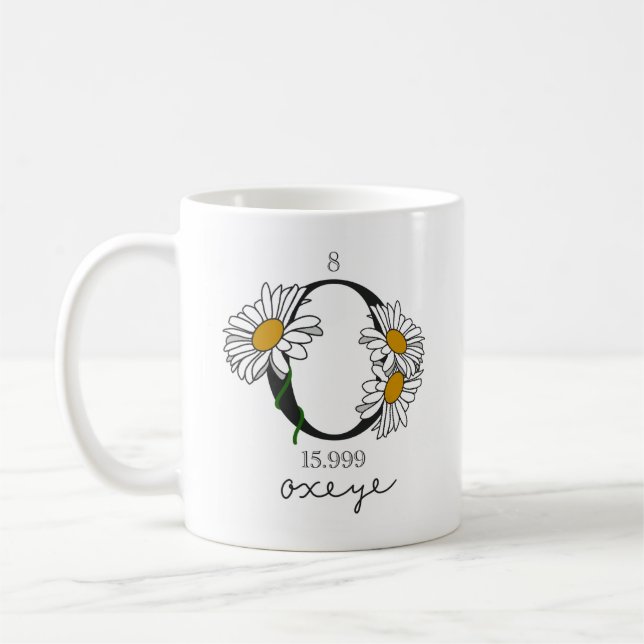 Floral Oxygen Element Coffee Mug (Left)