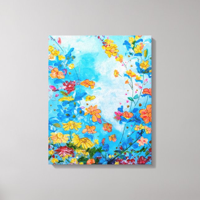 floral painted canvas (Front)