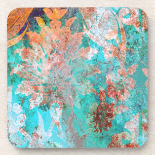 Floral Painting Drink Coaster