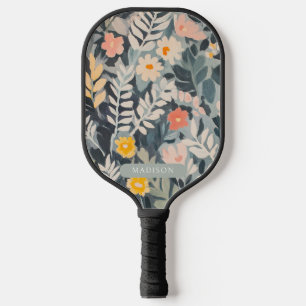 Floral Painting Personalized Modern Pickleball Paddle