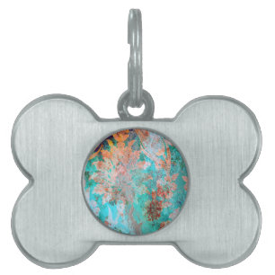Floral Painting Pet Tag