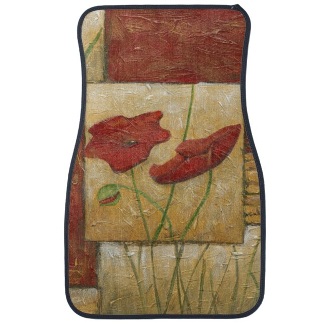 Floral Painting with Visible Brush Strokes Car Floor Mat (Front)