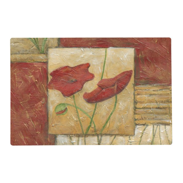 Floral Painting with Visible Brush Strokes Placemat (Front)