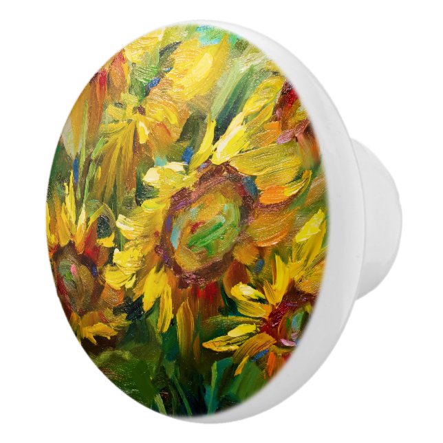 Floral Paintings Ceramic Knobs (Right)