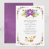 Floral Paisley Annaprashan First Rice Ceremony