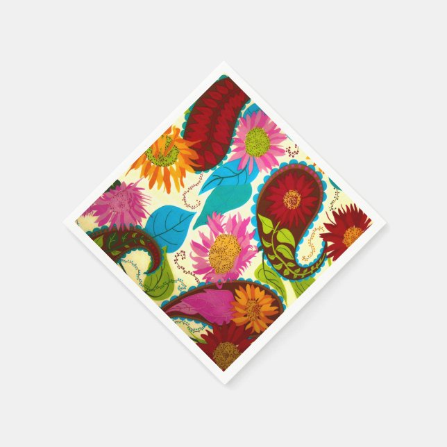 Floral Paisley Napkins (Corner)