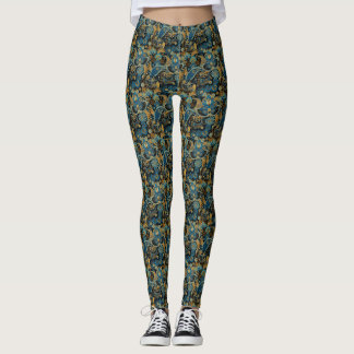 Floral Paisley Print Pattern Leggings