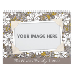Floral Paisley Scrapbook Calendar