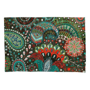 Floral paisley: seamless pattern elements. pillow case