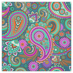 Floral Paisley seamless pattern II + your ideas Fabric