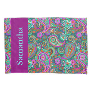 Floral Paisley seamless pattern II + your ideas Pillowcase