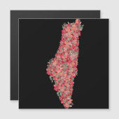 Floral Palestine map art-freedom for palestinians (Front/Back)