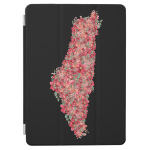Floral Palestine map art-freedom for palestinians  iPad Air Cover