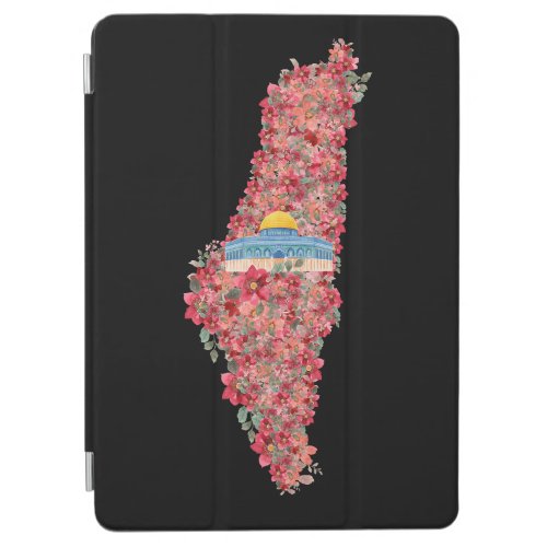 Floral Palestine map Dome of Rock al quads Gift  iPad Air Cover