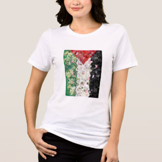 Floral Palestine Map - Free Palestine Map T-shirt Tri-Blend Shirt