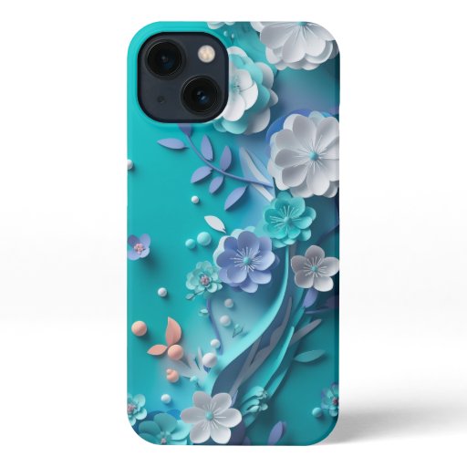 Floral Paper Art Design iPhone 13 Case