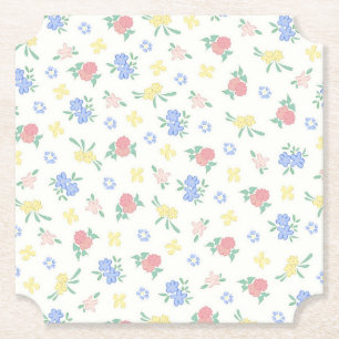 Floral Paper Coasters