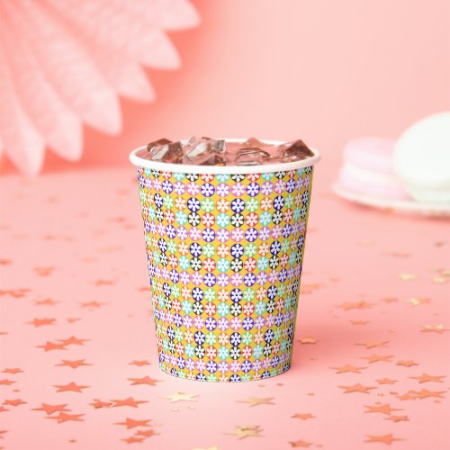 floral paper cups