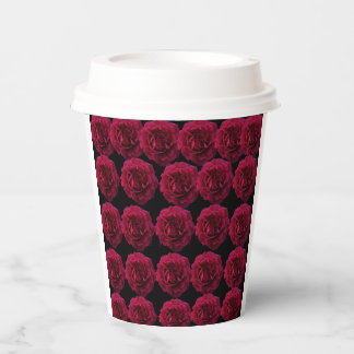 Floral Paper Cups Eco-Friendly Drinkware Disposal