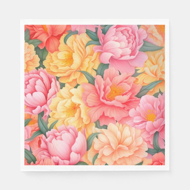 Floral Paper Napkins (Front)