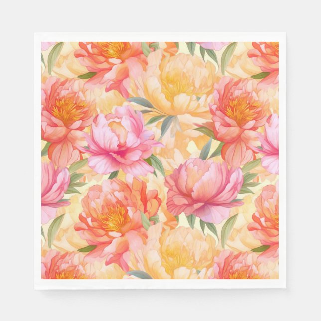 Floral Paper Napkins (Front)