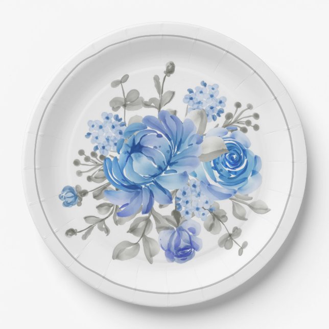 Floral Paper Plate (Front)