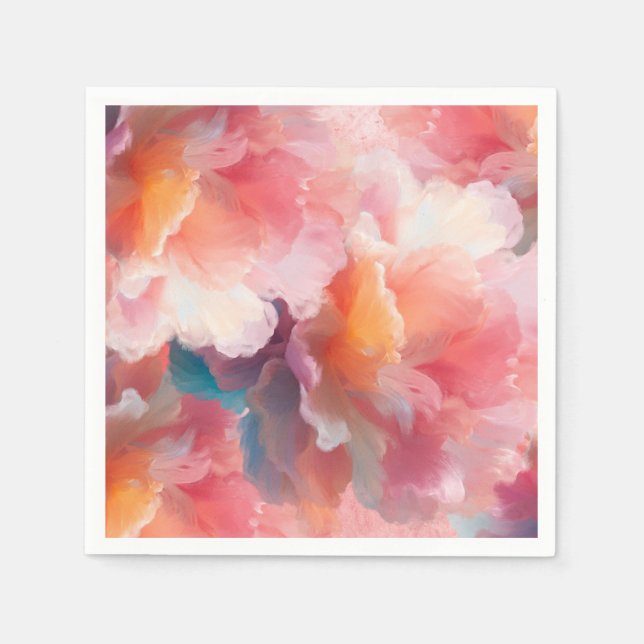 Floral Paper Plate Napkins (Front)
