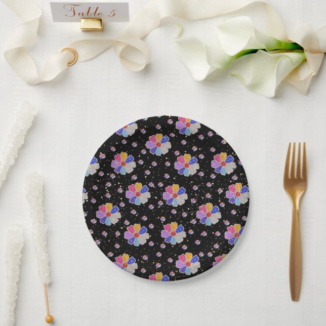 floral paper plates (Wedding)