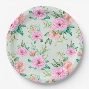 Floral Paper Plates