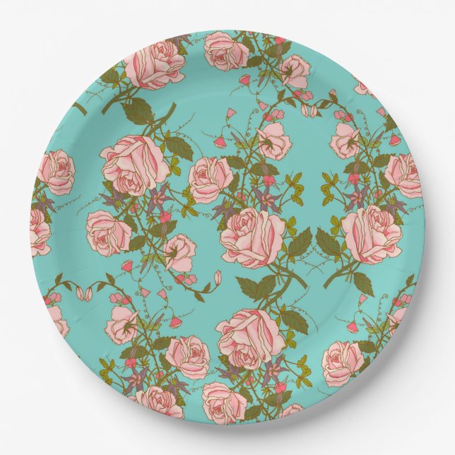 Floral Paper Plates (Front)
