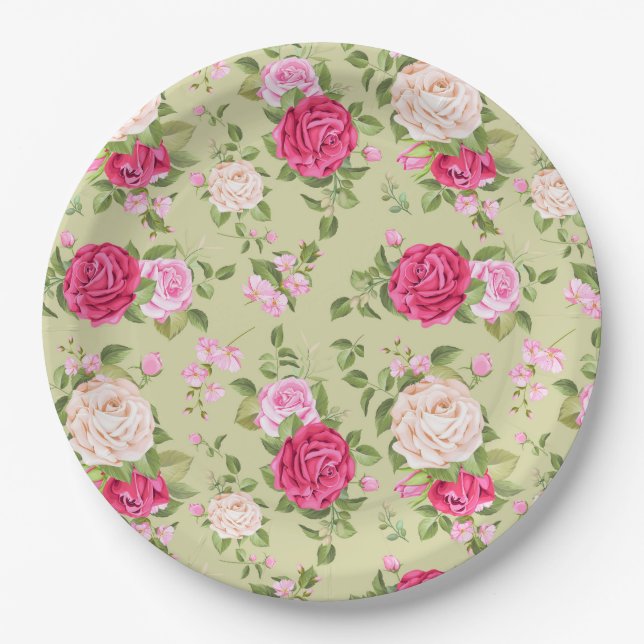 Floral Paper Plates (Front)