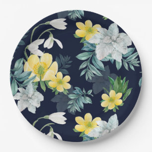 Floral Paper Plates