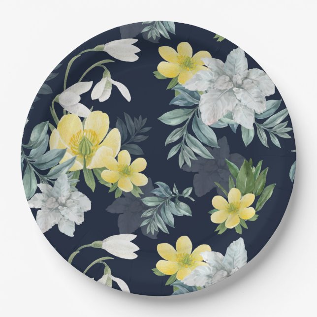Floral Paper Plates (Front)