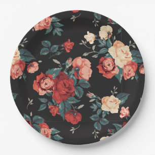 Floral Paper Plates